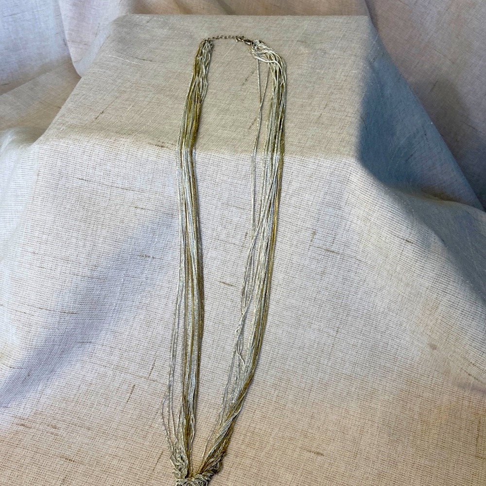 Silver plated Multi-Chain Necklace